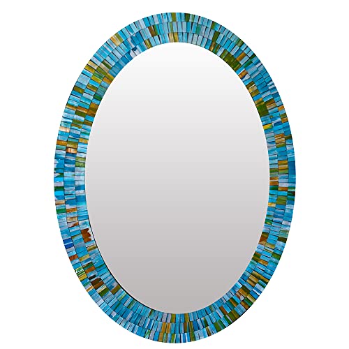 turquoise wall mirror