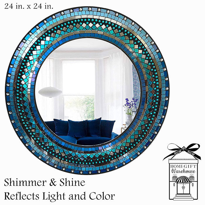mosaic mirror for bedroom by Home Gift Warehouse