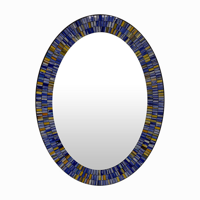 oval shaped mosaic wall mirror by Home Gift Warehouse