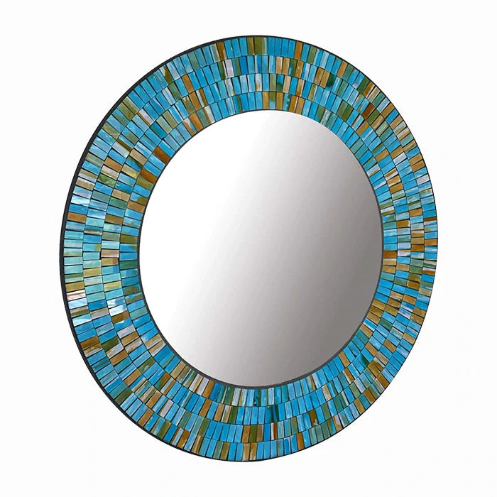turquoise mosaic wall mirror by Home Gift Warehouse