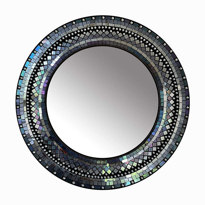 large round mosaic mirror by Home Gift Warehouse